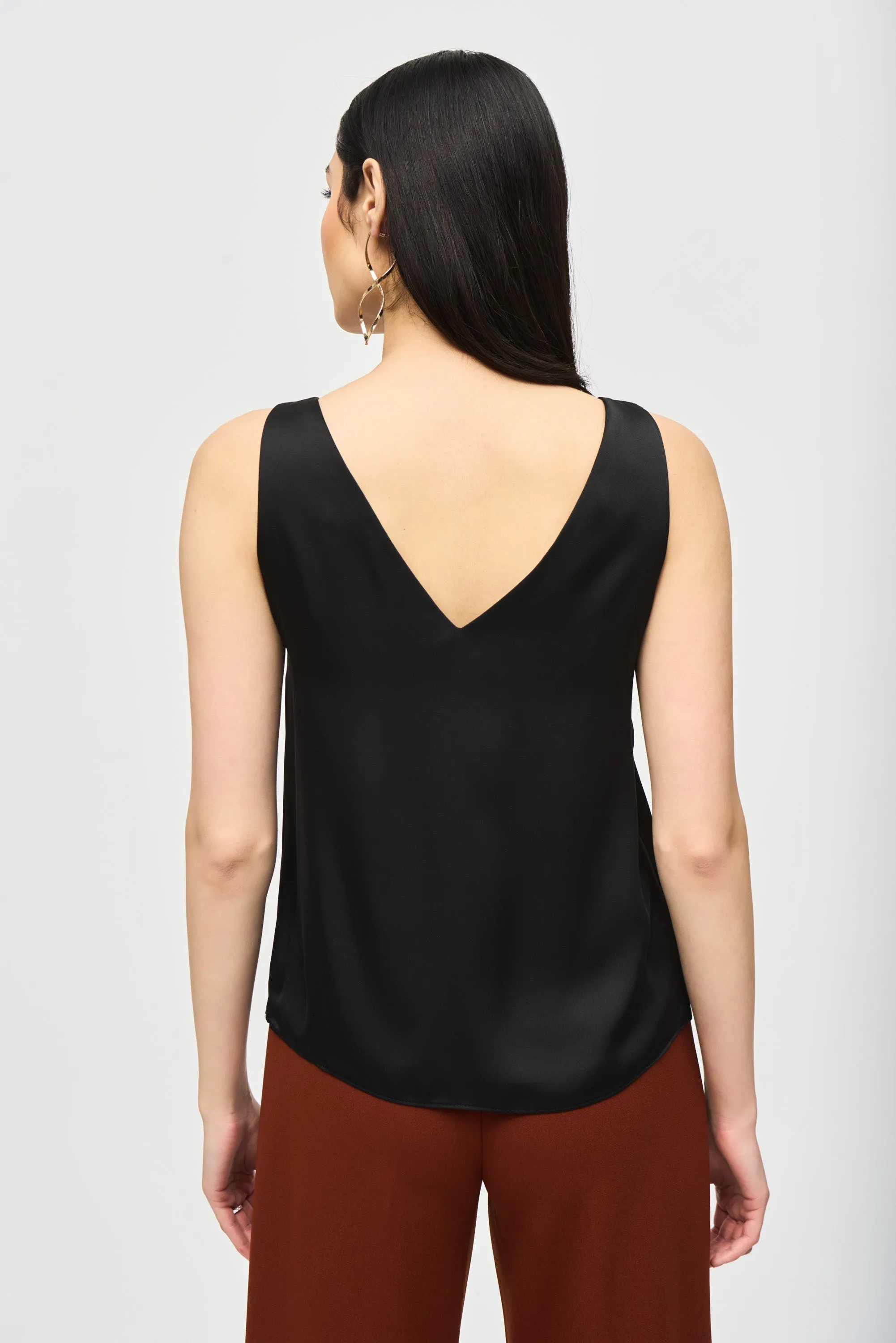 Satin Straight Sleeveless Top sold by Bellissima product image thumbnail 2