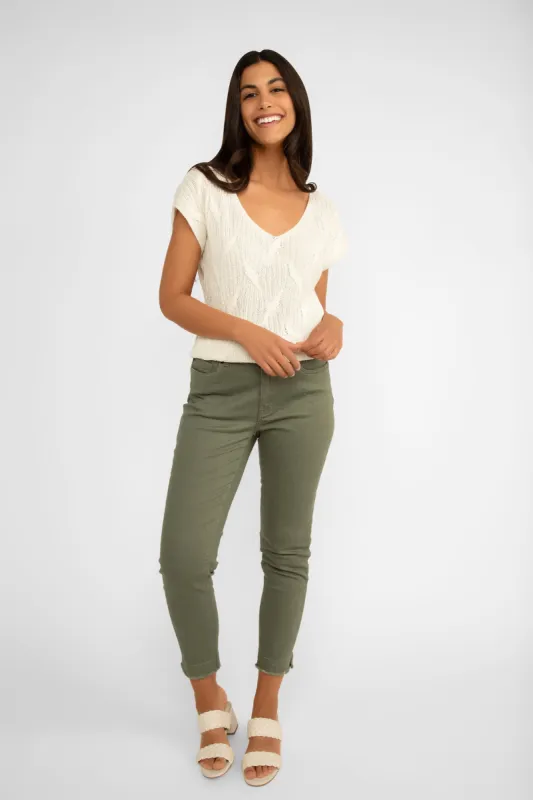 Frayed Edge Denim Jean sold by Bellissima
