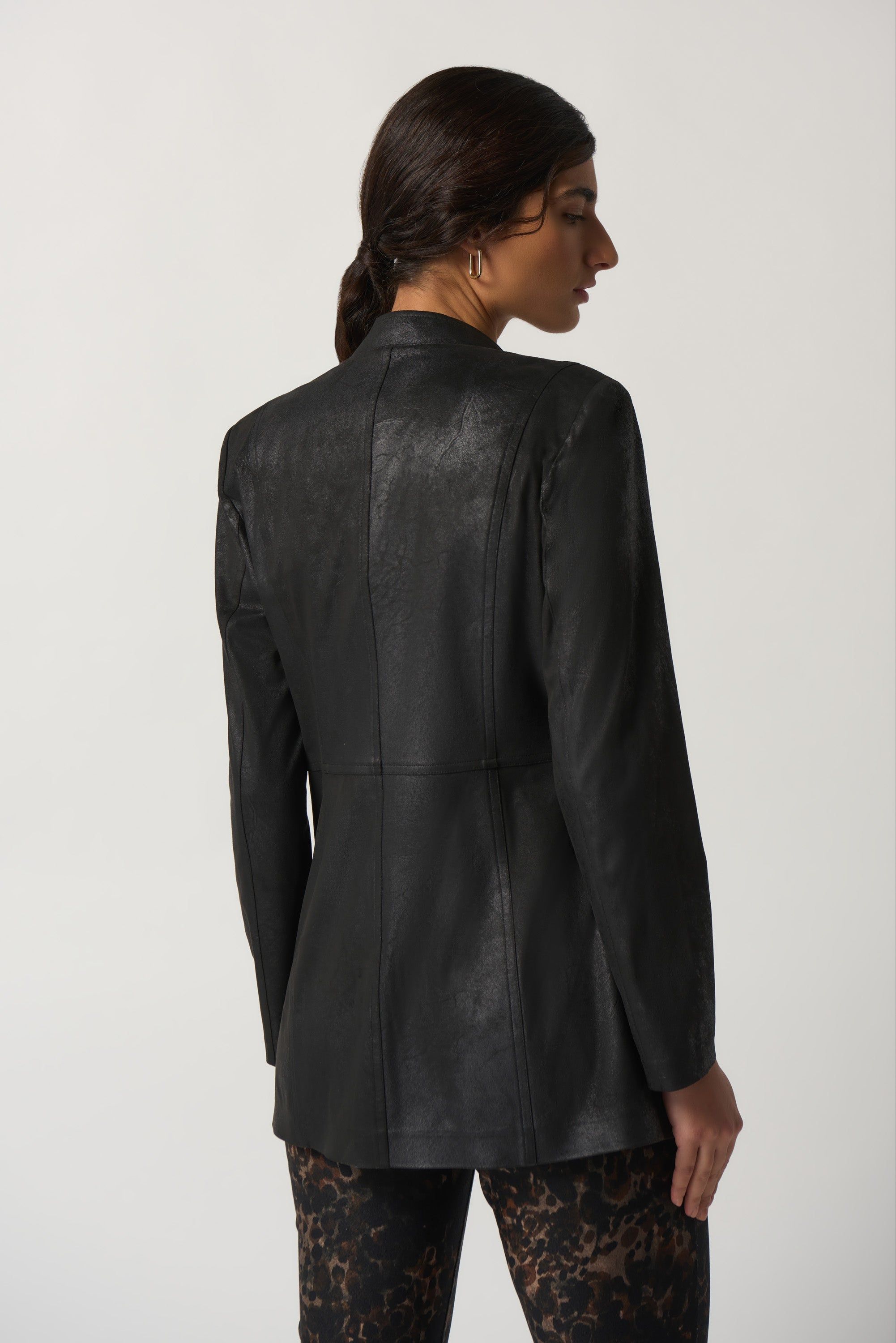 Long Moto Jacket sold by Bellissima product image thumbnail 2