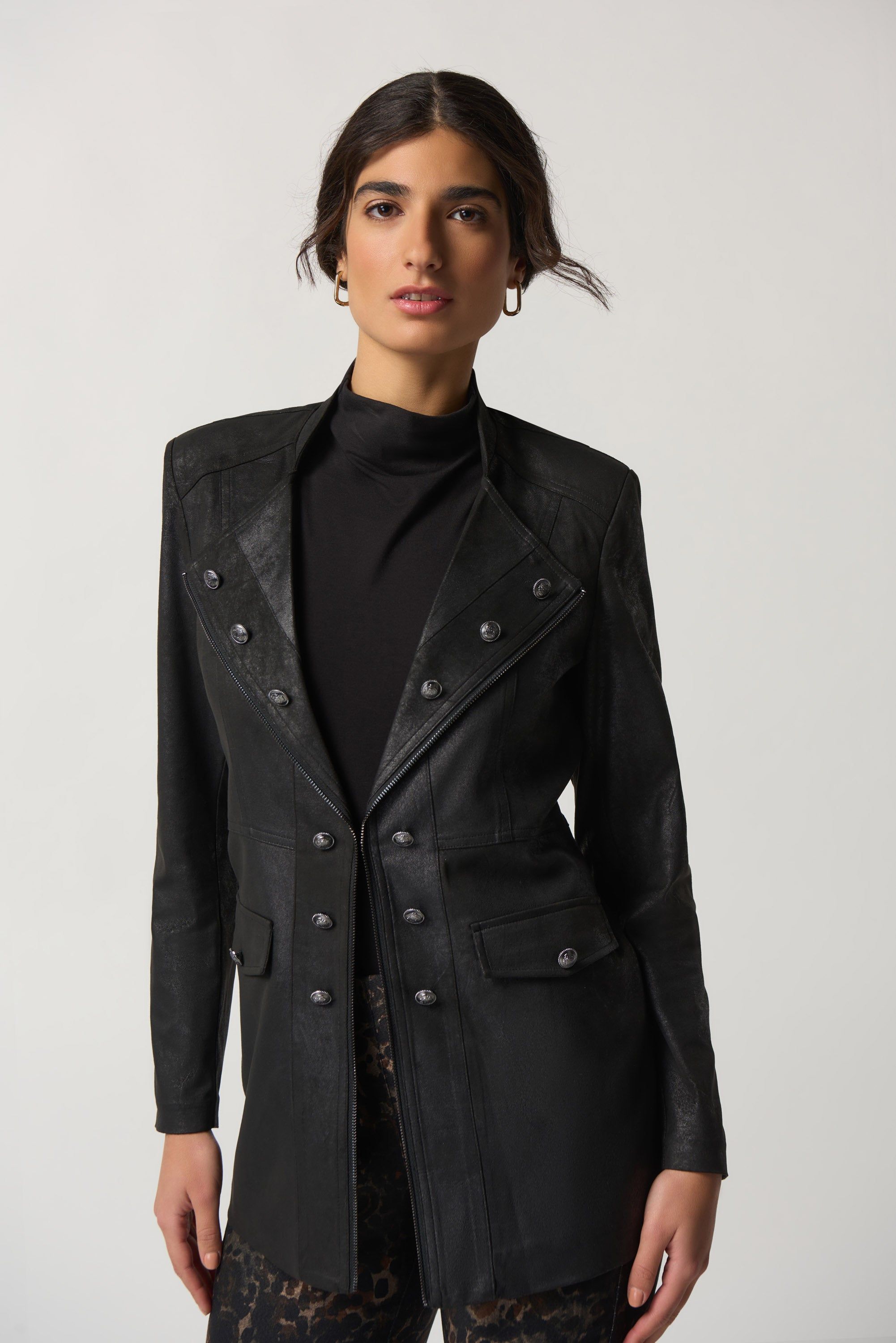 Long Moto Jacket sold by Bellissima product image thumbnail 4