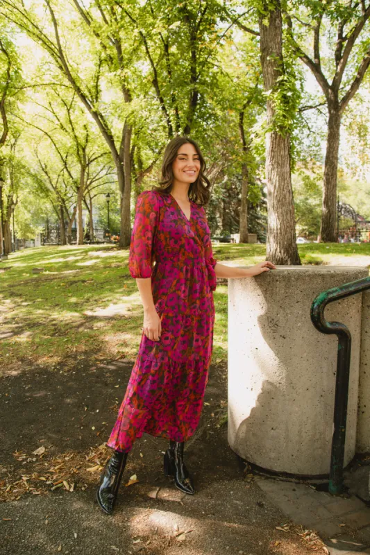 Floral Maxi Wrap Dress sold by Bellissima