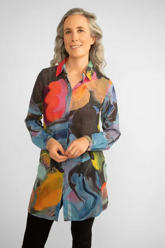 Long Abstract Blouse sold by Bellissima