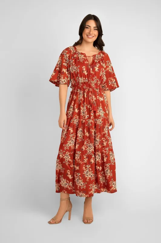 Printed Maxi Dress sold by Bellissima