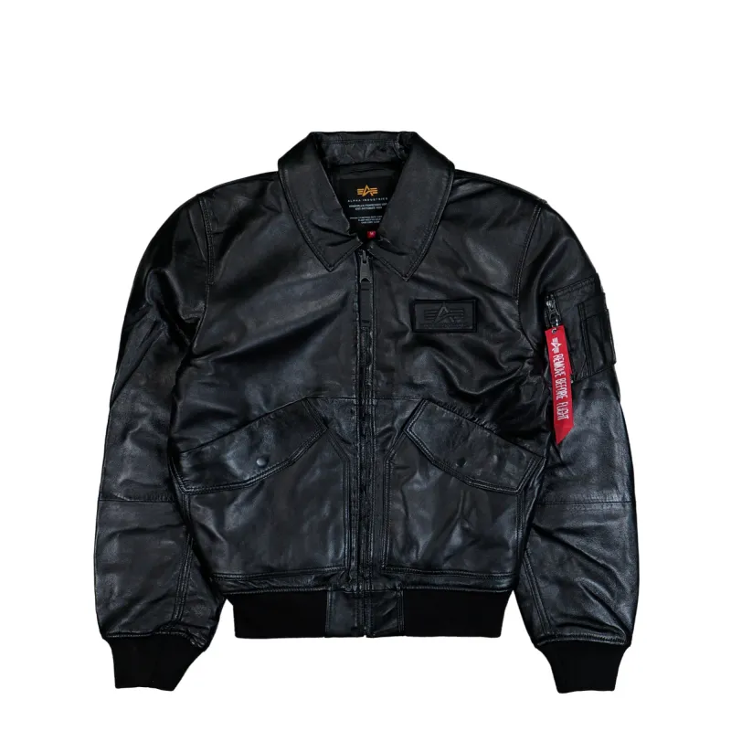 CWU-45/P Leather Jacket made by Alpha Industries