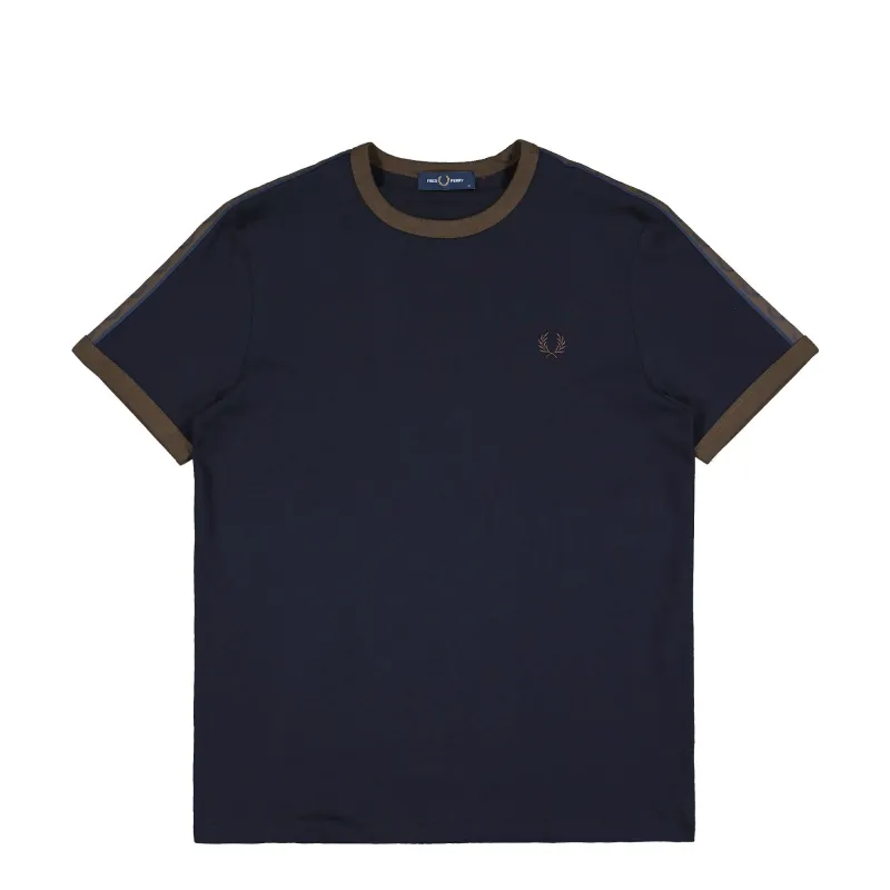 Contrast Tape Ringer T-Shirt made by Fred Perry