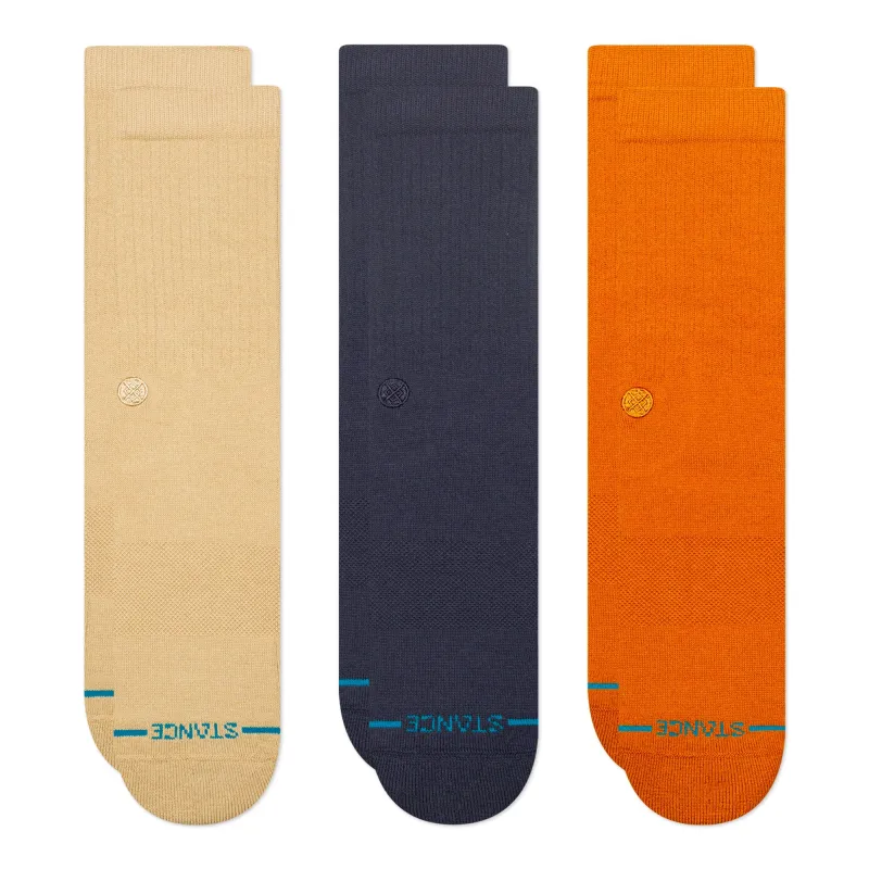 Icon 3 Pack Socks made by Stance