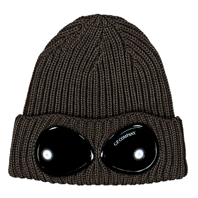 Extrafine Merino Wool Goggle Beanie made by C.P. Company