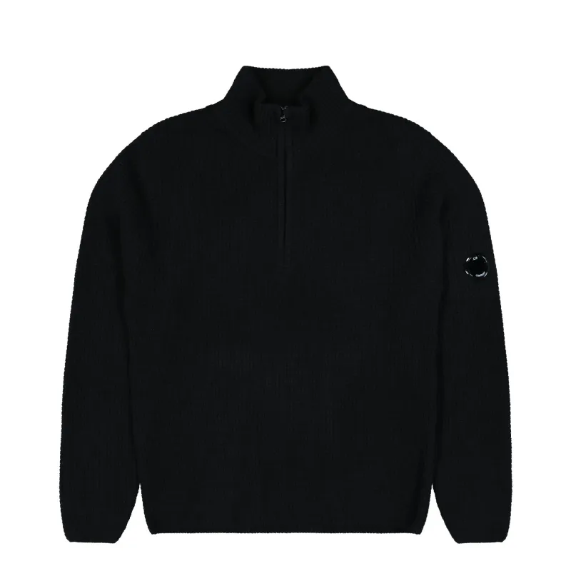 Lambswool GRS Half Zip Polo Collar made by C.P. Company