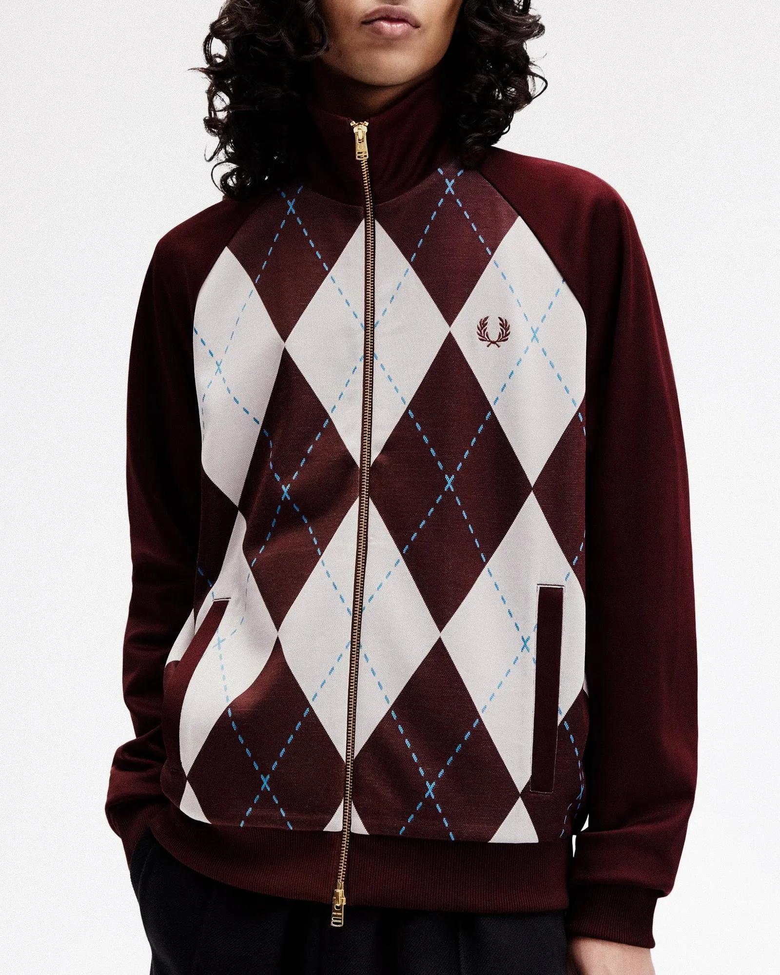 Argyle Track Jacket sold by OVERKILL product image thumbnail 3