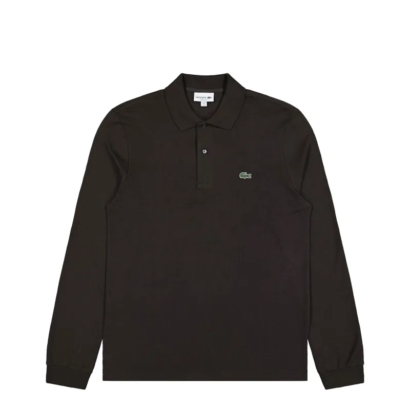 Long Sleeved Ribbed Collar Shirt made by Lacoste