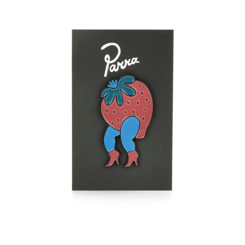 Stupid Strawberry Enamel Pin made by by Parra