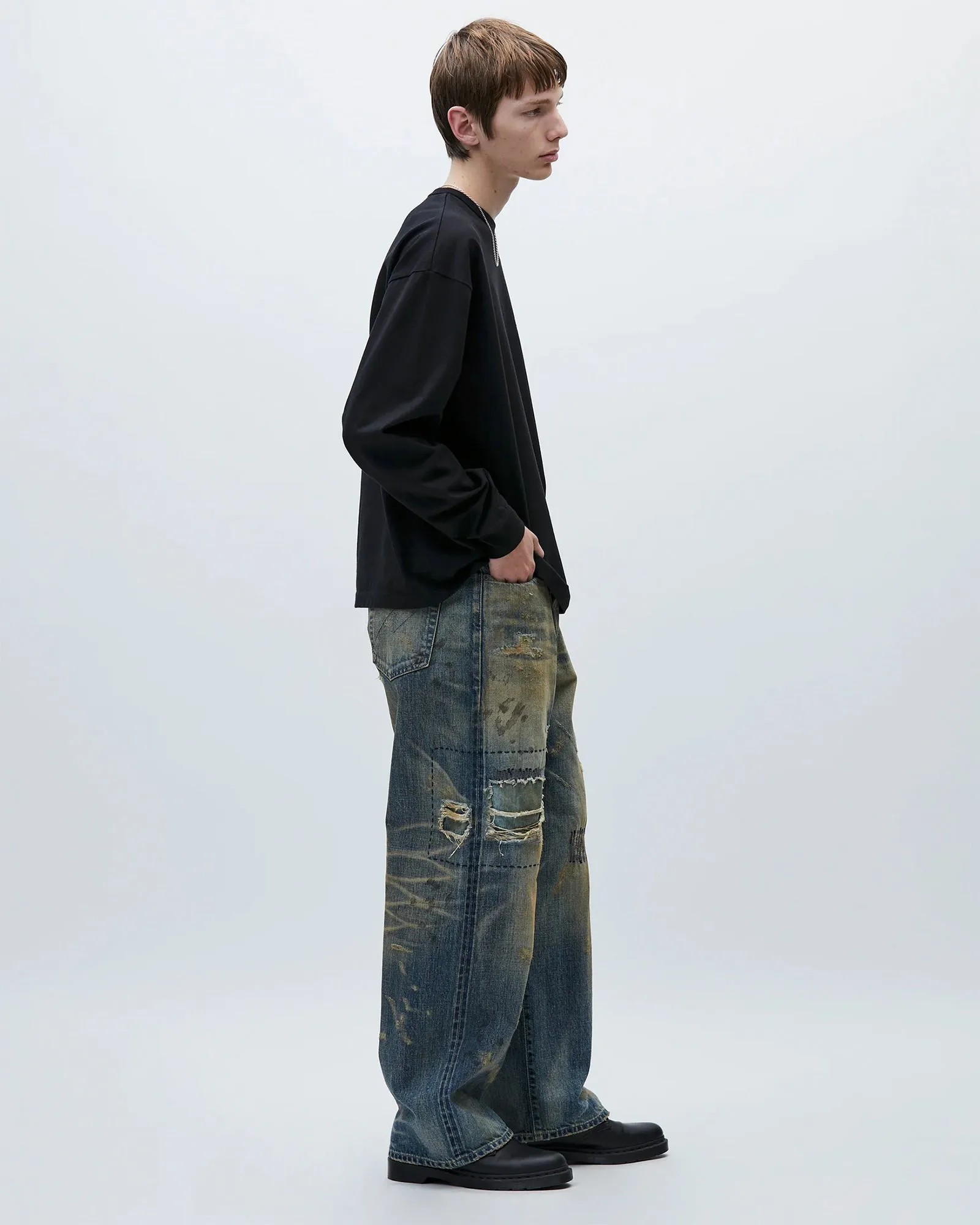 Savage Denim DP Wide Pants sold by OVERKILL product image thumbnail 4