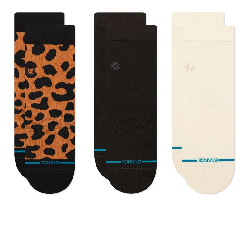 Wmns Animaniac Quarter 3 Pack Socks made by Stance