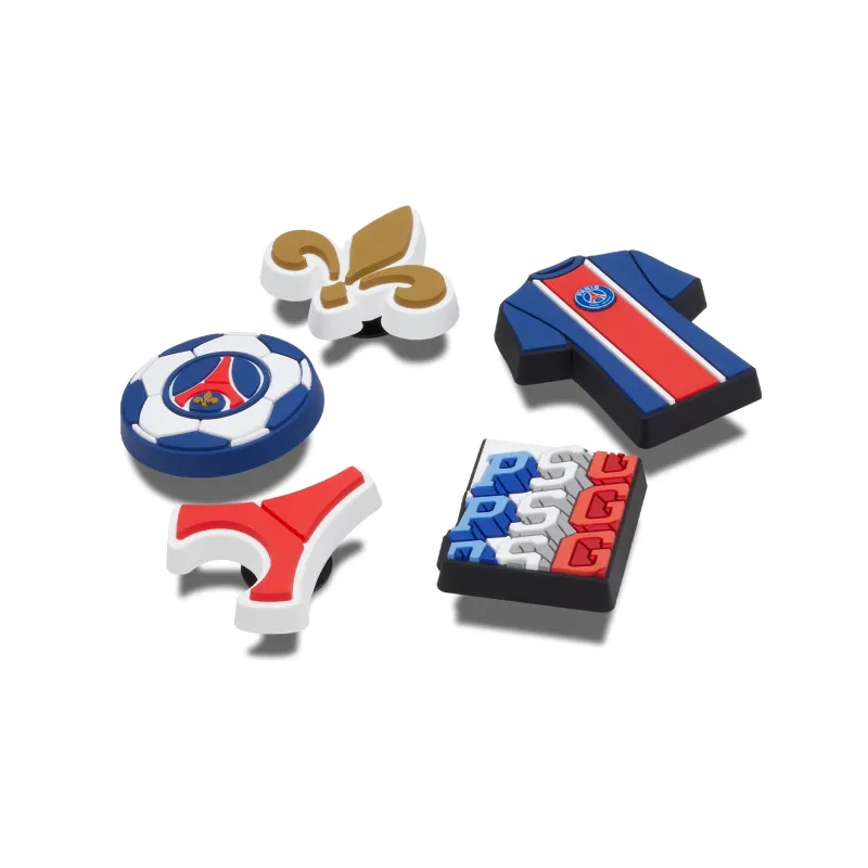 Paris Saint Germain Jibbitz 5 Pack made by Crocs