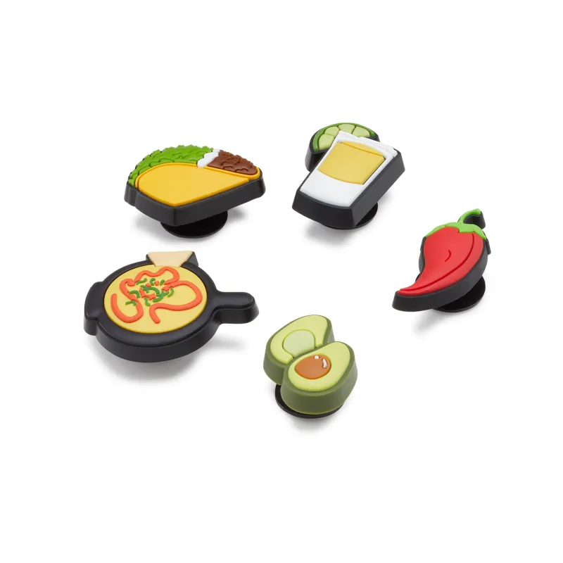 Mexican Food Jibbitz 5 Pack made by Crocs