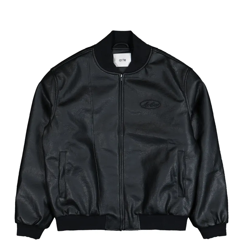 Leather Varsity Jacket made by OVERKILL