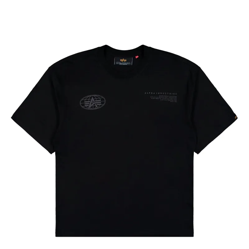 World Logo Backprint T-Shirt made by Alpha Industries