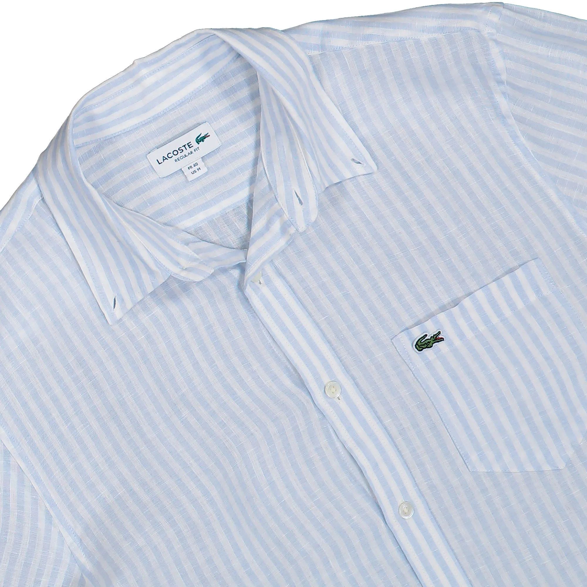 Regular Fit Striped Linen Shirt sold by OVERKILL product image thumbnail 3