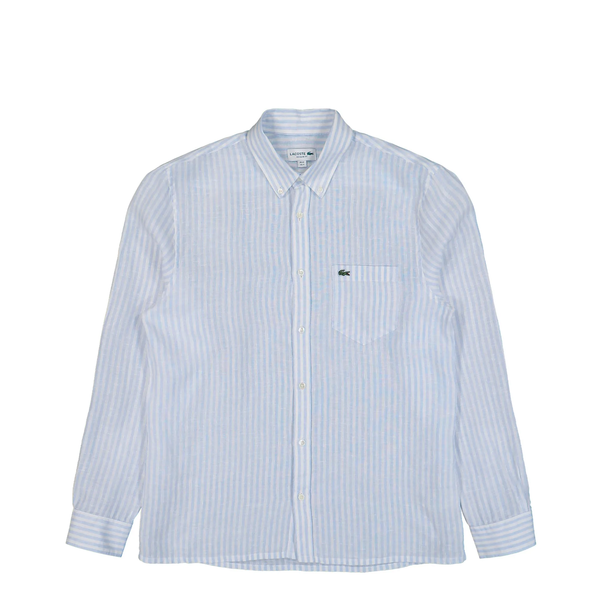 Regular Fit Striped Linen Shirt sold by OVERKILL