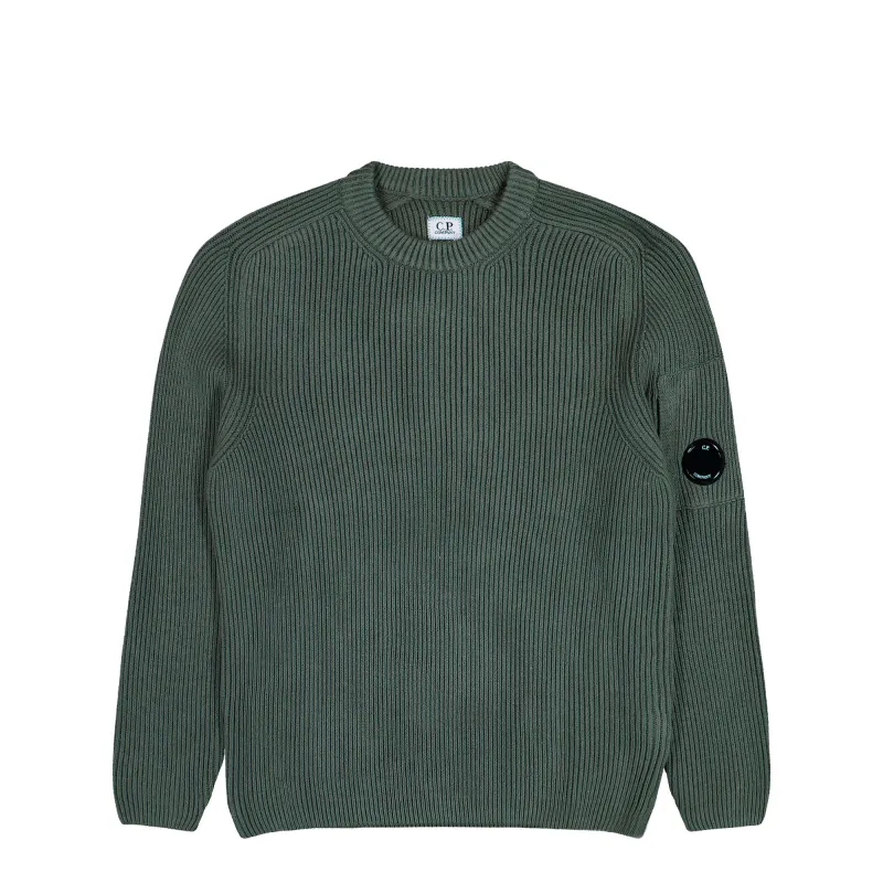 Full Rib Crewneck Lens Sweater made by C.P. Company