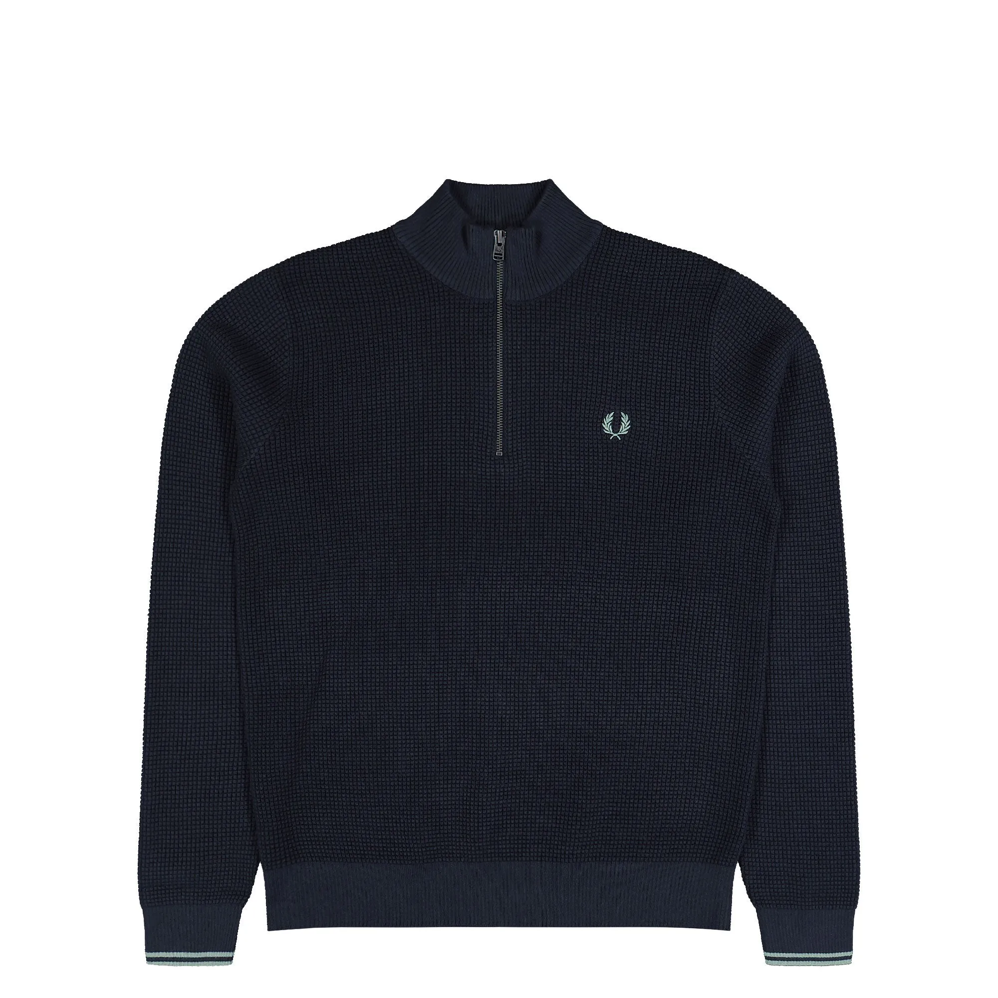 Waffle Stitch Half Zip Jumper sold by OVERKILL