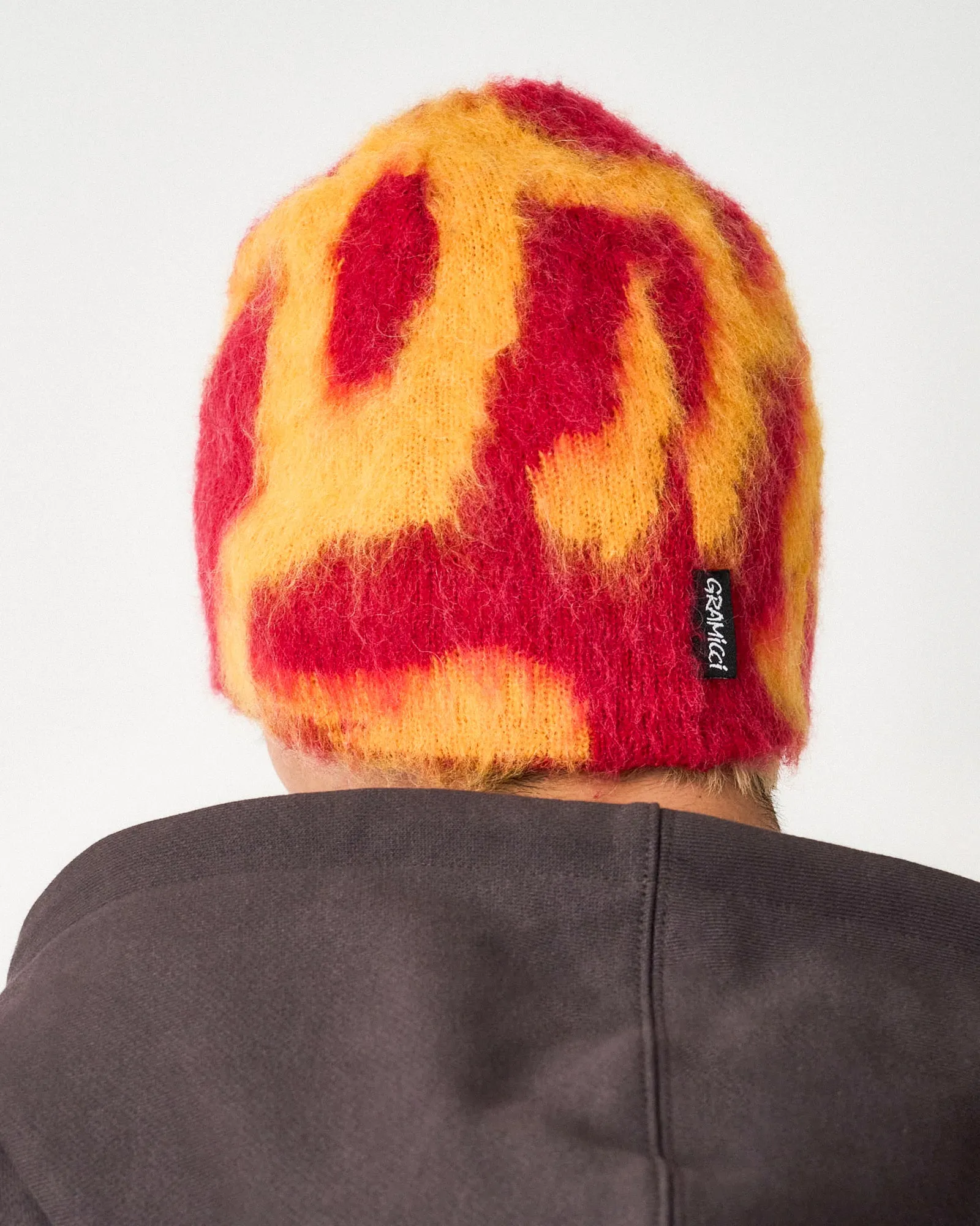 Mohair Burly Runningman Beanie sold by OVERKILL product image thumbnail 3