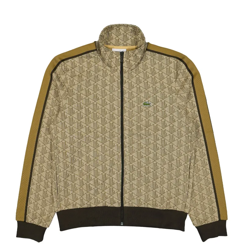 Paris Jacquard Monogram Track Jacket made by Lacoste