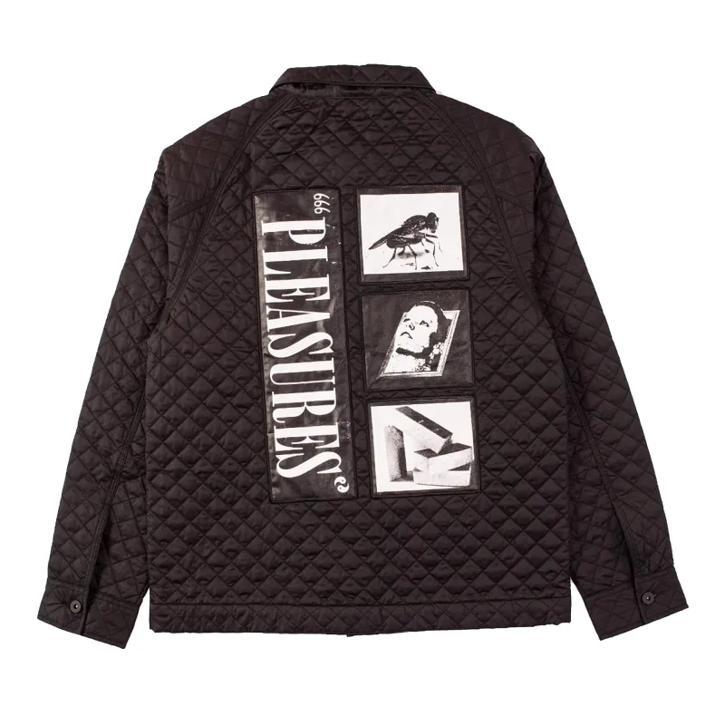 Rodman Quilted Satin Chore Jacket made by Pleasures