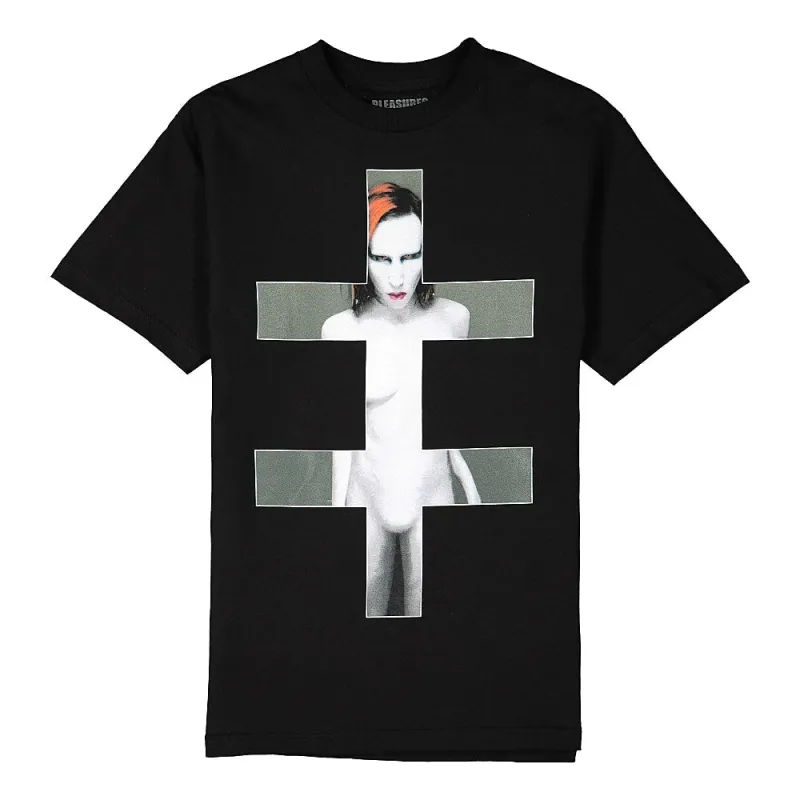 Marilyn Manson x Pleasures Smells T-Shirt sold by OVERKILL