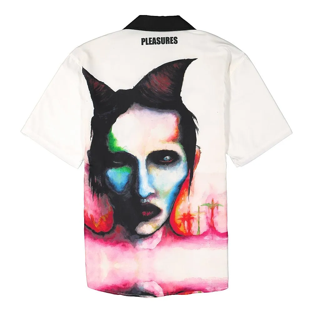 Marilyn Manson x Pleasures Watercolor Camp Shirt sold by OVERKILL product image thumbnail 2