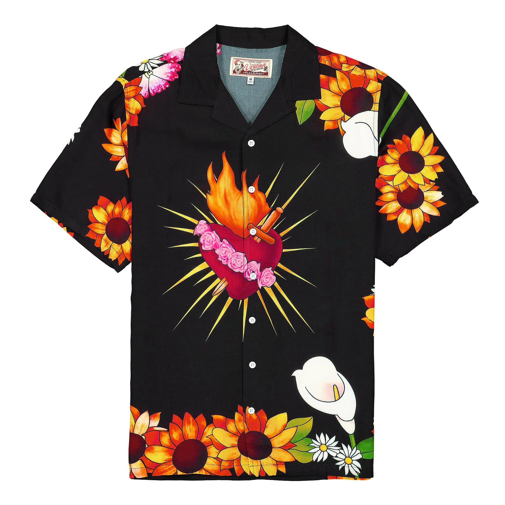 Heart Button Down Shirt sold by OVERKILL