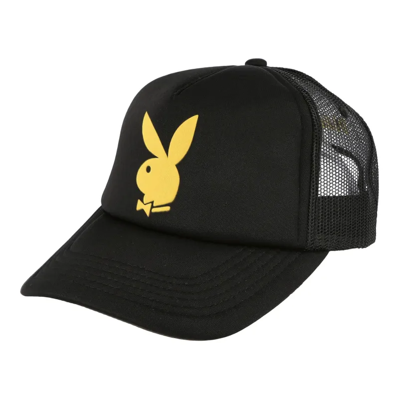Playboy x Pleasures Bunny Trucker Hat sold by OVERKILL