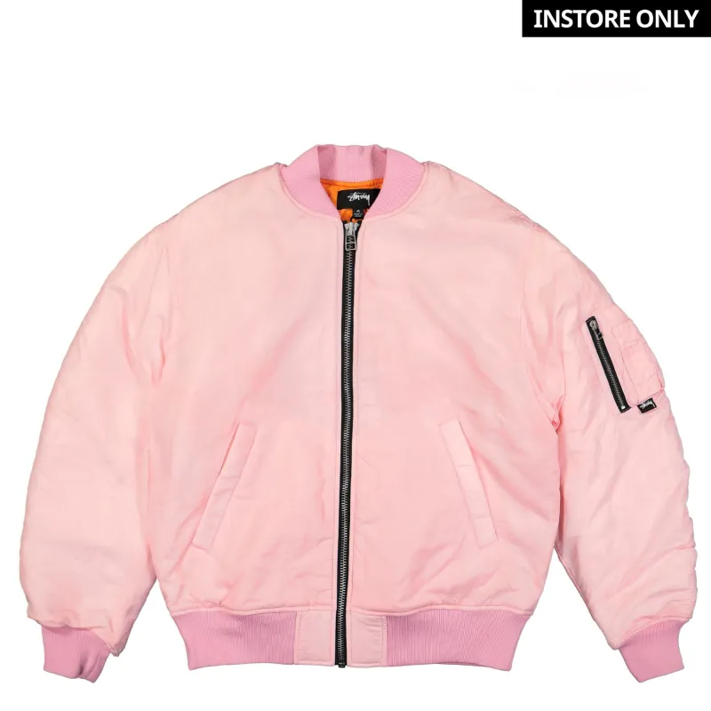 Dyed Nylon Bomber made by Stussy
