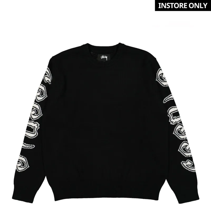 Sleeve Logo Sweater made by Stussy