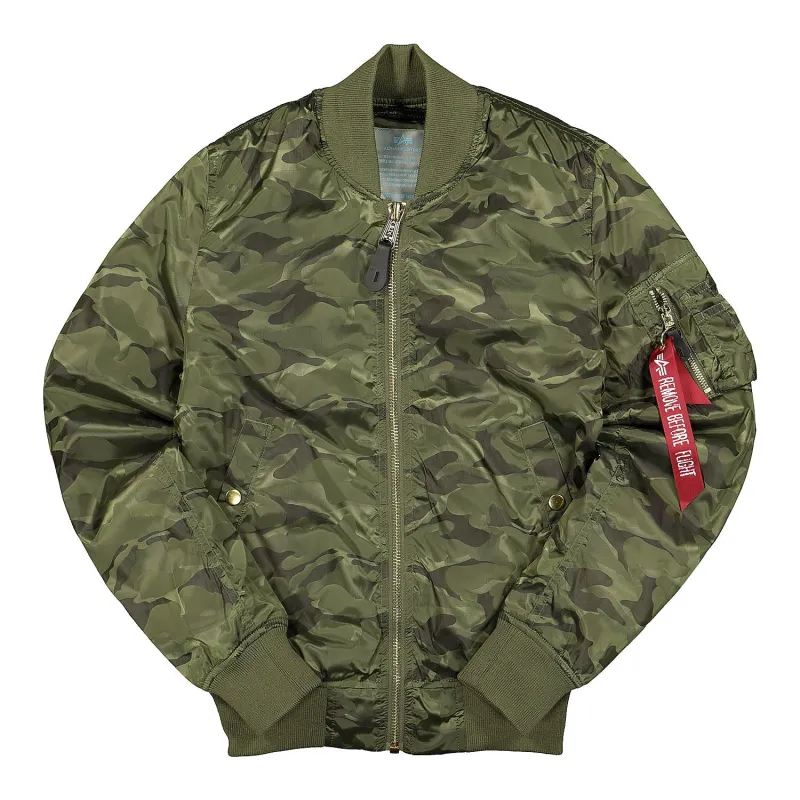 MA-1 VFLW Shiny Camo Jacket made by Alpha Industries
