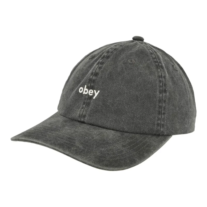 Pigment Lowercase 6 Panel Strapback made by Obey