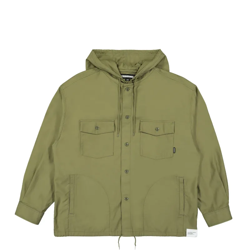 Hooded LS Shirt Jacket made by Neighborhood