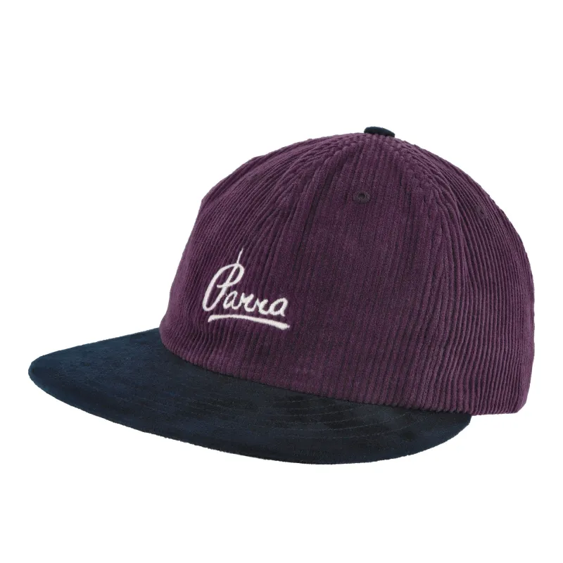 Painters Script Corduroy 6 Panel Hat made by by Parra