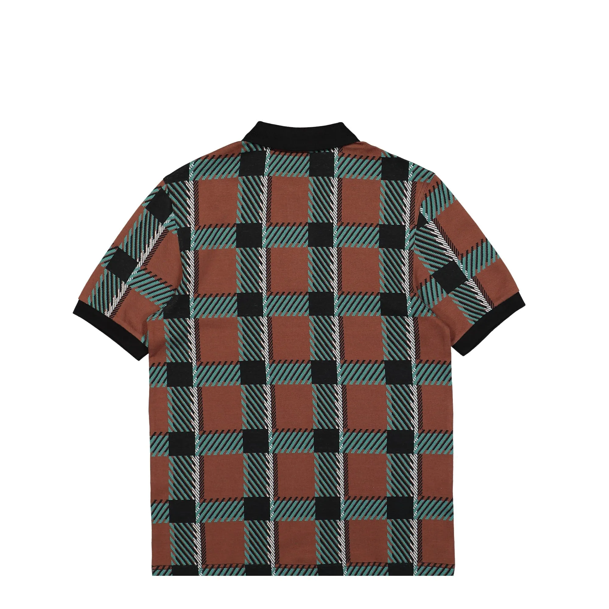 Glitch Tartan Polo Shirt sold by OVERKILL product image thumbnail 2