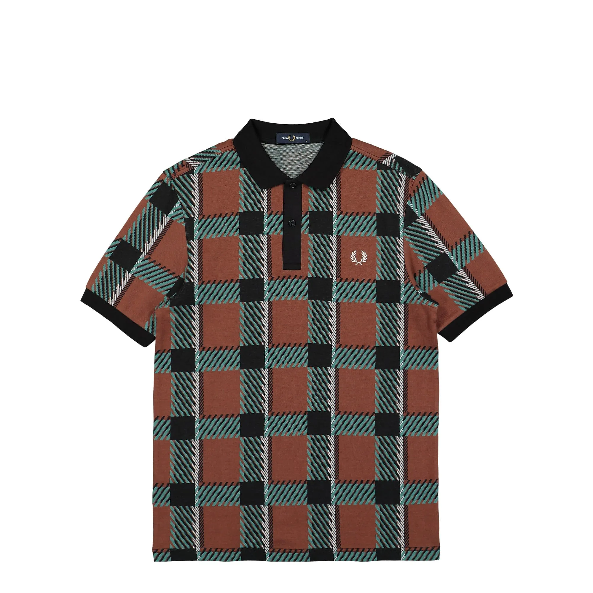 Glitch Tartan Polo Shirt sold by OVERKILL