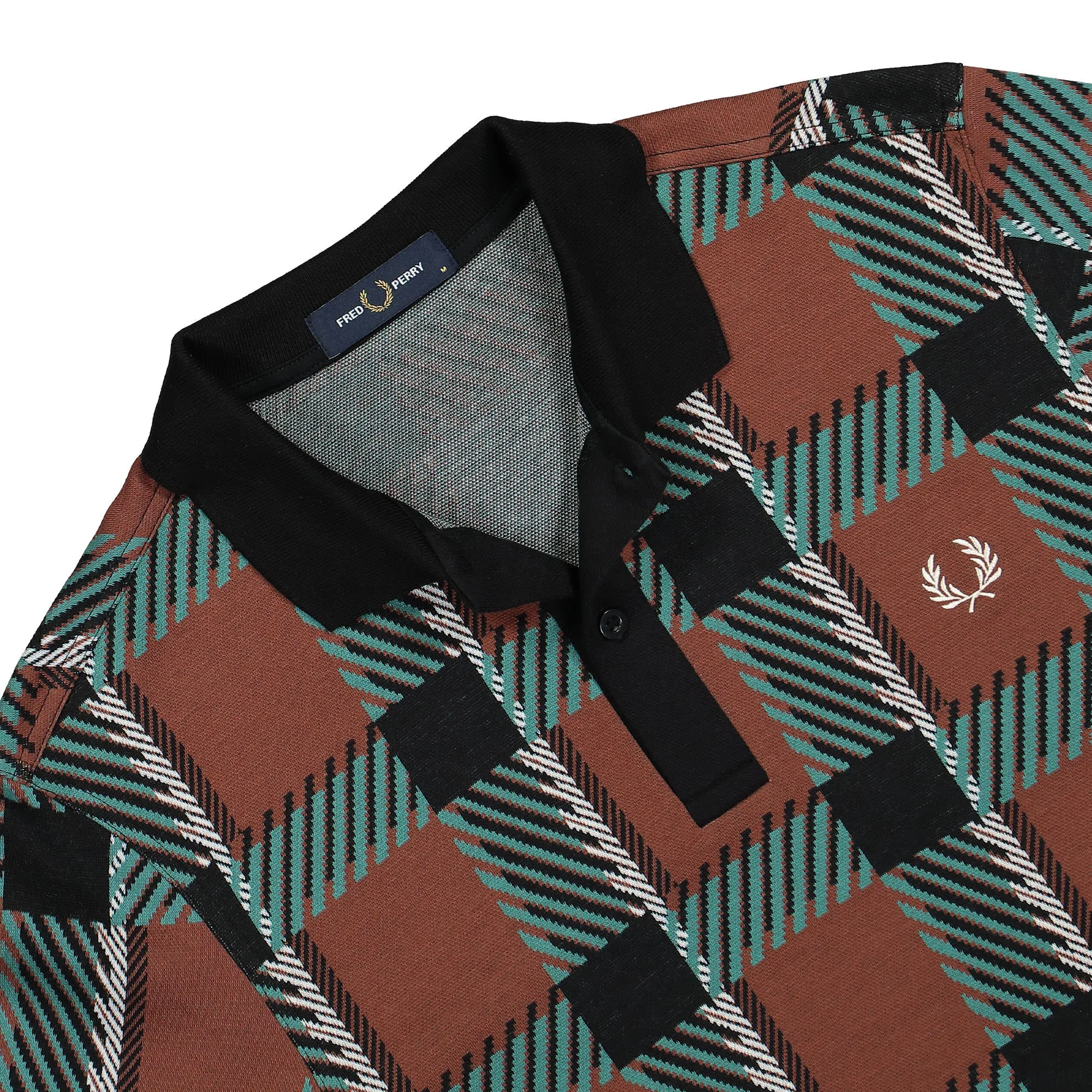 Glitch Tartan Polo Shirt sold by OVERKILL product image thumbnail 3