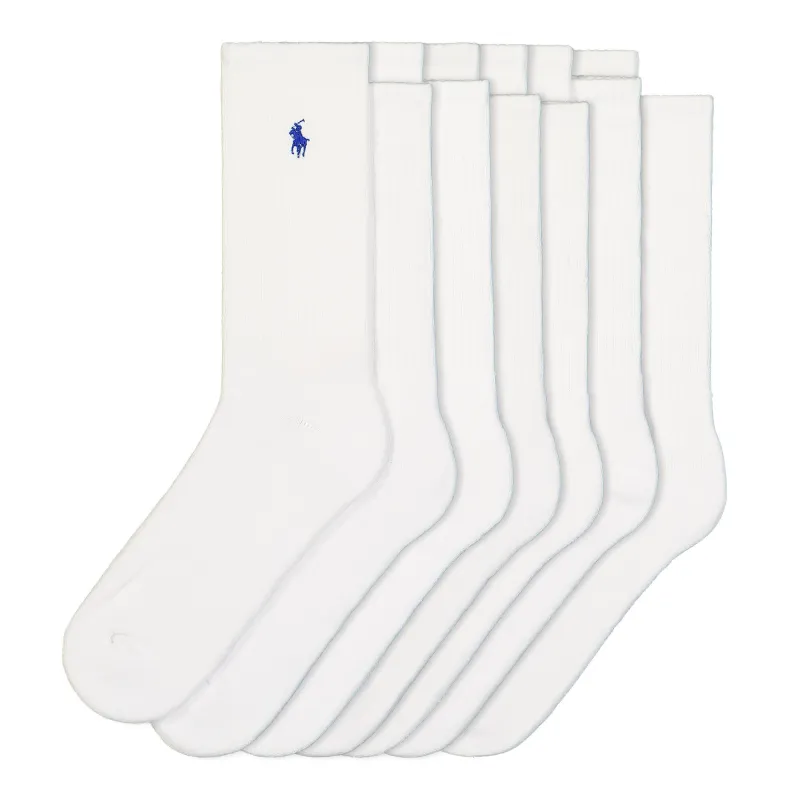 Classic Crew Socks 6 Pack made by Polo by Ralph Lauren