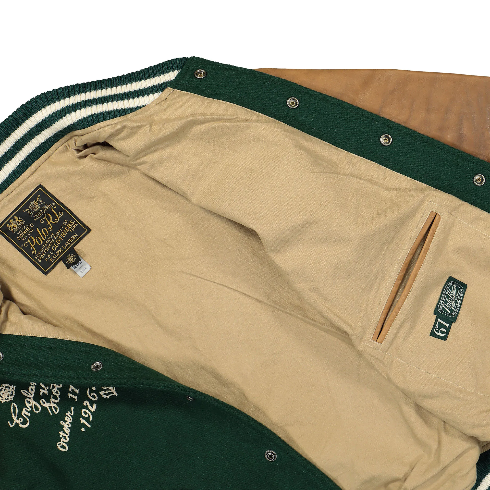 Varsity Lined Bomber Jacket sold by OVERKILL product image thumbnail 5