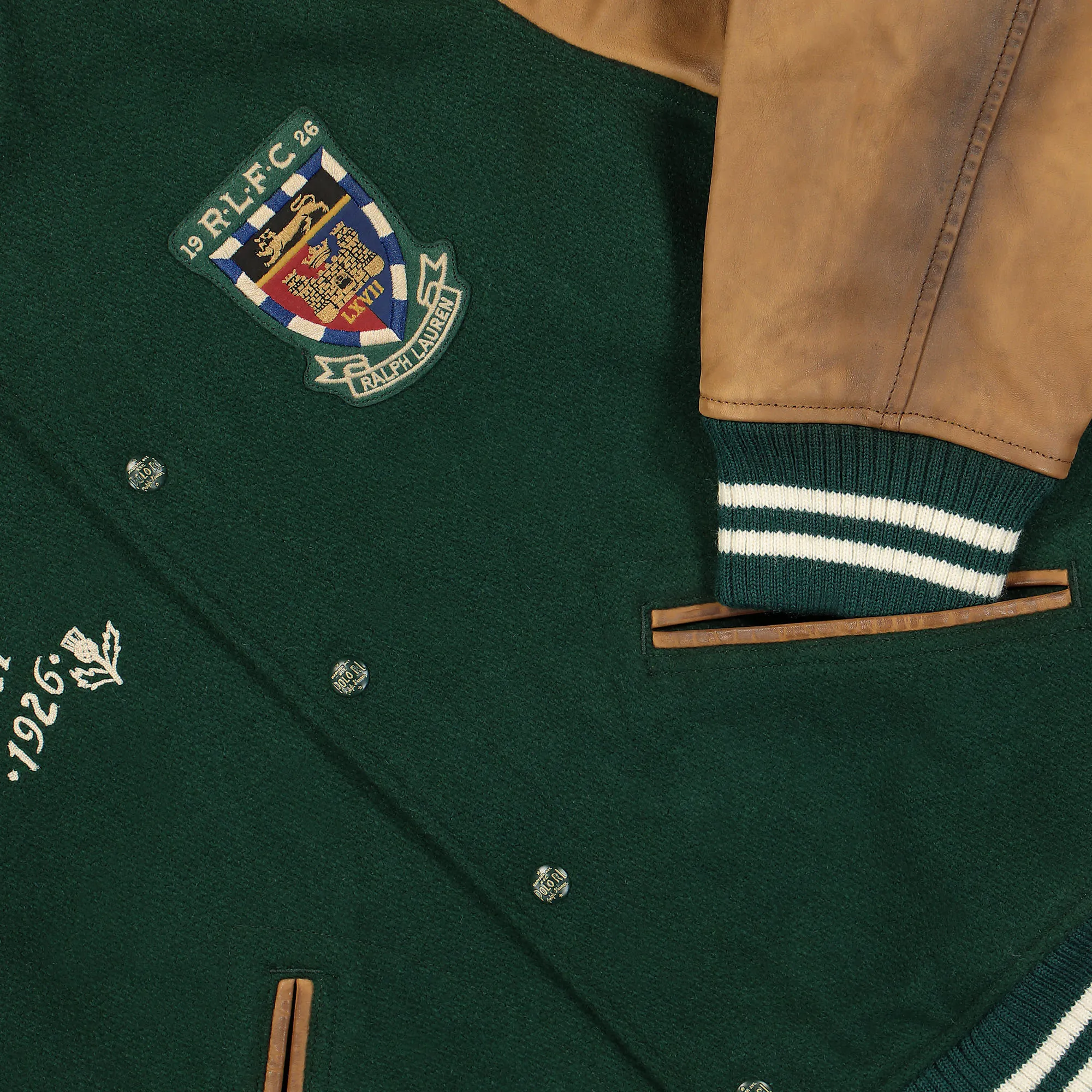 Varsity Lined Bomber Jacket sold by OVERKILL product image thumbnail 4