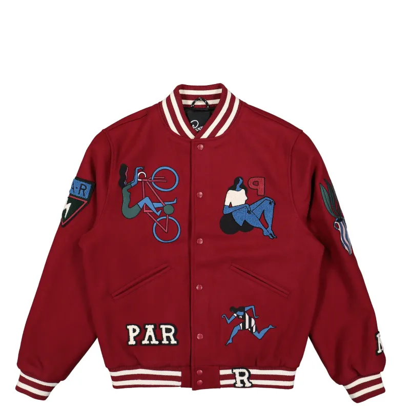 Run Sit & Bike Varsity Jacket sold by OVERKILL