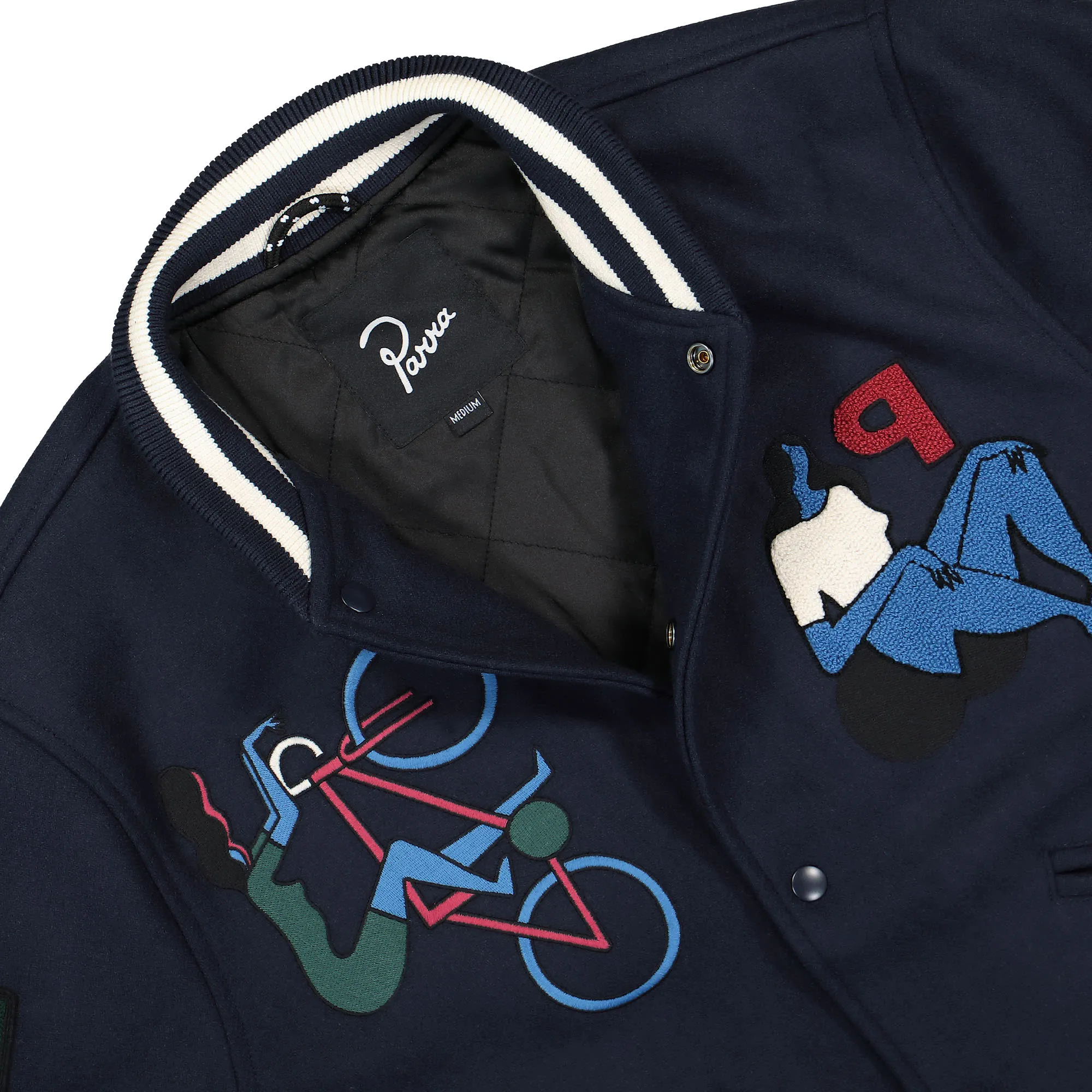 Run Sit & Bike Varsity Jacket sold by OVERKILL product image thumbnail 2