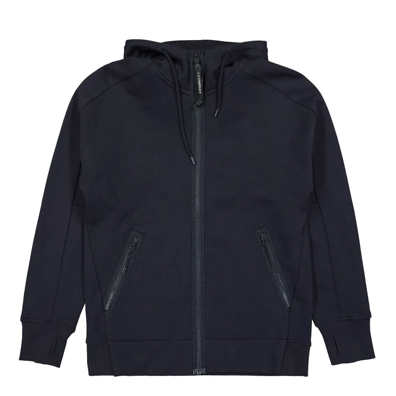 Diagonal Raised Fleece Goggle Hoodie made by C.P. Company