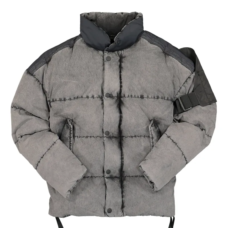 Kaos Discharged Recycled Goose Down Jacket made by Nemen