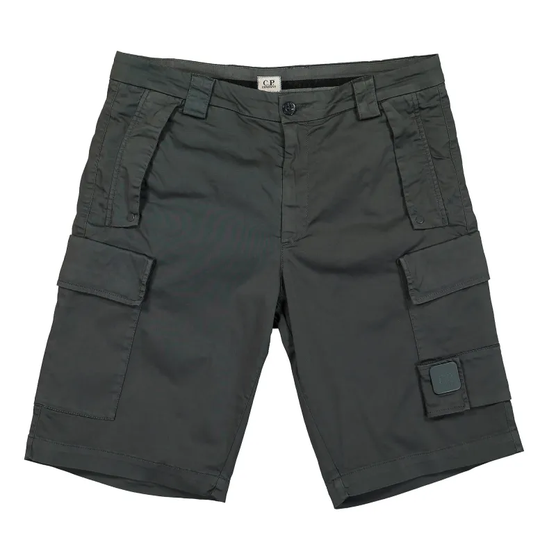 Stretch Sateen Cargo Shorts sold by OVERKILL