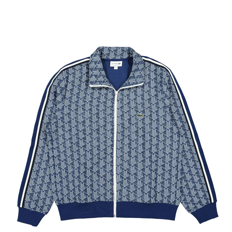 Paris Jacquard Monogram Track Jacket made by Lacoste